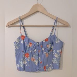 ZARA corset crop top size medium
